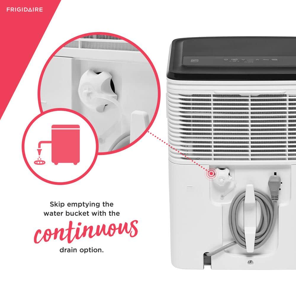 Frigidaire 50 Pint White Portable Electric Dehumidifier