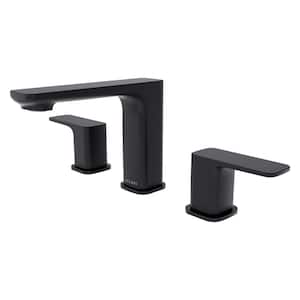 Corsica 2-Handle 8" Widespread Bathroom Faucet in Matte Black