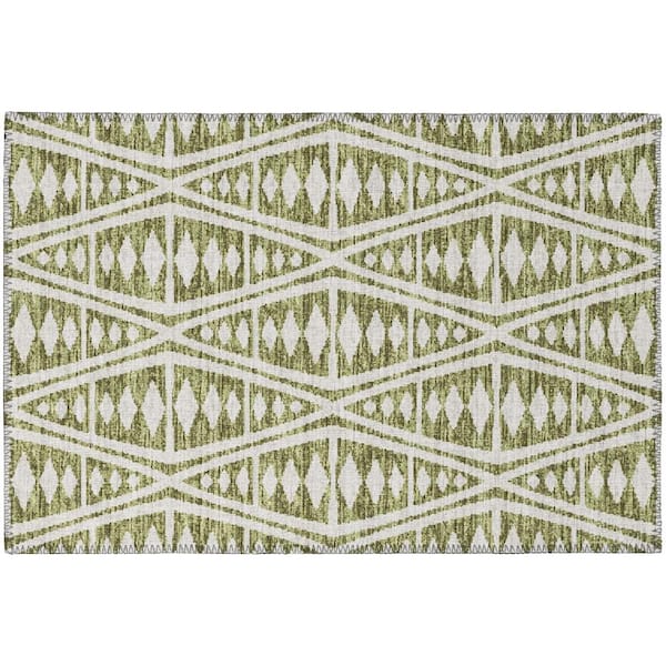 Addison Rugs Modena Moss 1 ft. 8 in. x 2 ft. 6 in. Southwest Accent Rug