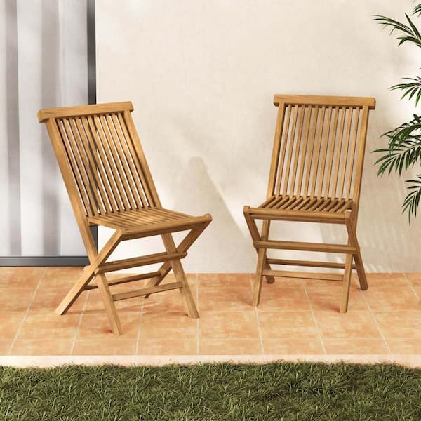 Costway Wood Outdoor Lounge Chair with Slatted Seat Backrest No