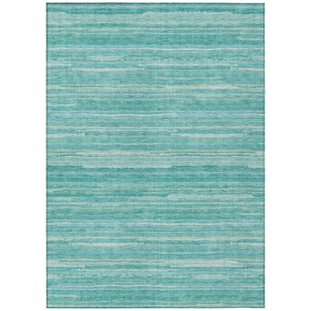 Chantille Machine Washable Indoor/Outdoor Abstract ACN2717 Aqua 3 ft. x 5 ft. Area Rug price history on PriceWatchPro