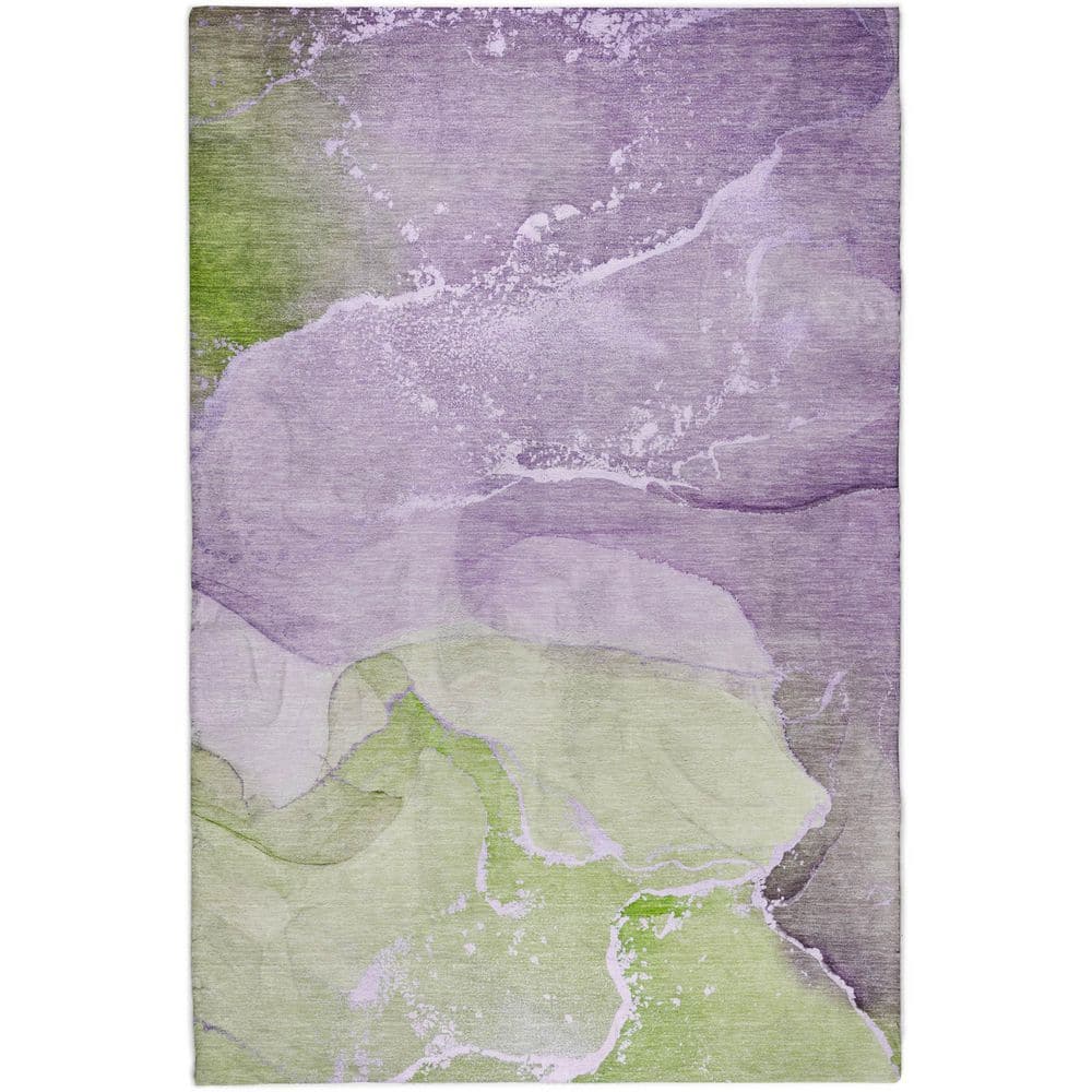 Dream Shag Premium Machine Washable Abstract ADS517 Purple 10 ft. x 14 ft. Area Rug price history on PriceWatchPro