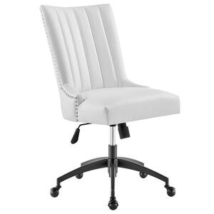 Linon Draper Natural Linen Transitional Ergonomic Adjustable Height Swivel  Polyurethane Desk Chair in the Office Chairs department at