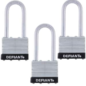 LK 40 mm Laminated Steel 2 in. Shackle Keyed Padlock (3-Pack)