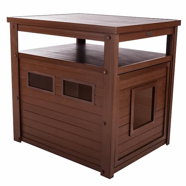 New Age Pet ECOFLEX Jumbo Litter Box Cover End Table - Russet