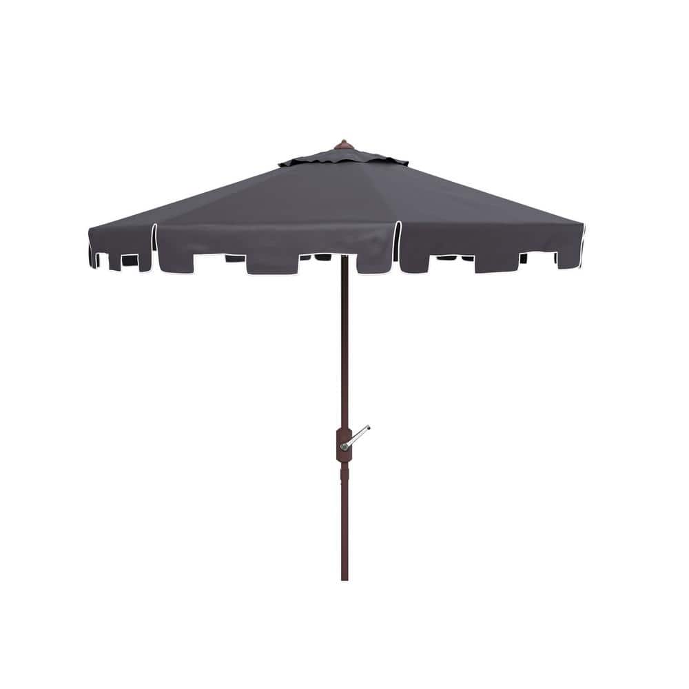 Zimmerman 11-Foot Navy and White Aluminum Market Umbrella