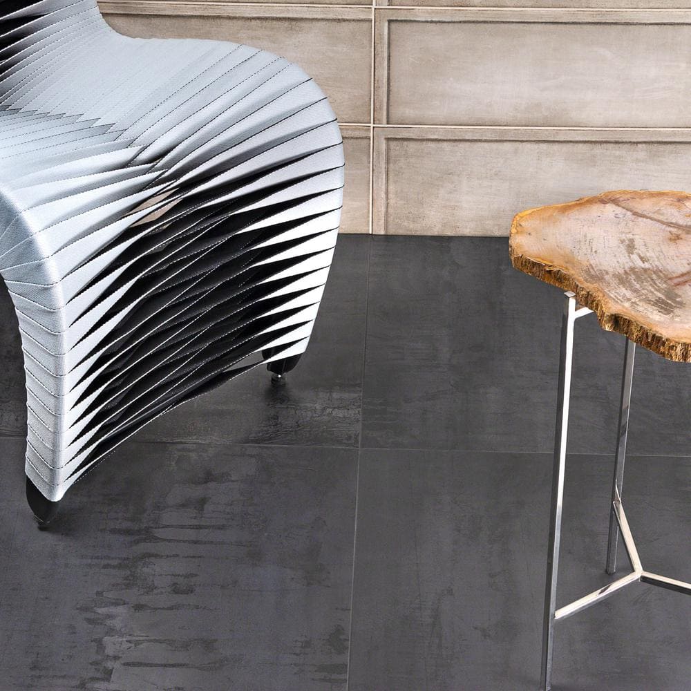 Large Format Dark Gray Matte Porcelain Floor and Wall Tile