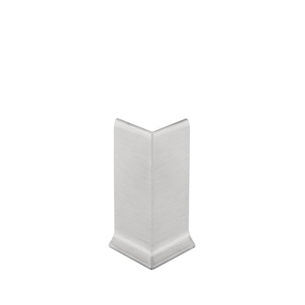 Designbase-SL-E Brushed Stainless Steel 4-3/8 in. x 1 in. Metal 90-Degree Outside Corner