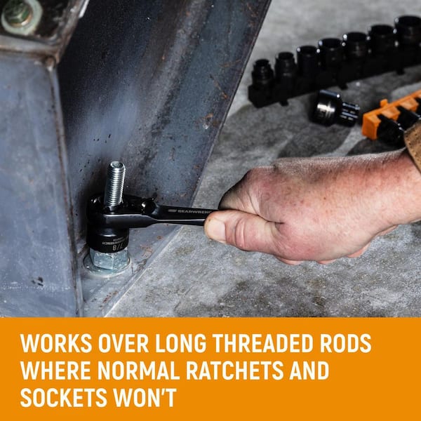 3/8 in Drive Pass-Thru Ratchet and Socket Set (25-Piece)