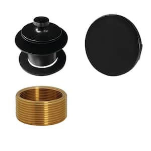 Universal Twist and Close Tub Trim Kit, Matte Black