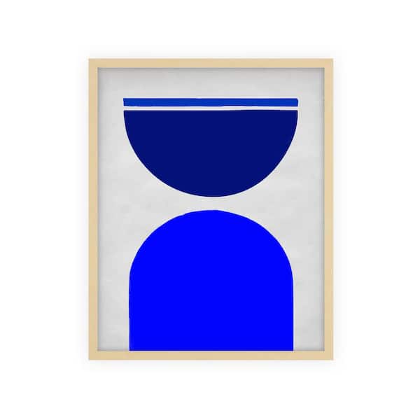 Unbranded Abstract Nature Shapes Framed Abstract Art Print 42 in. x 34 in.