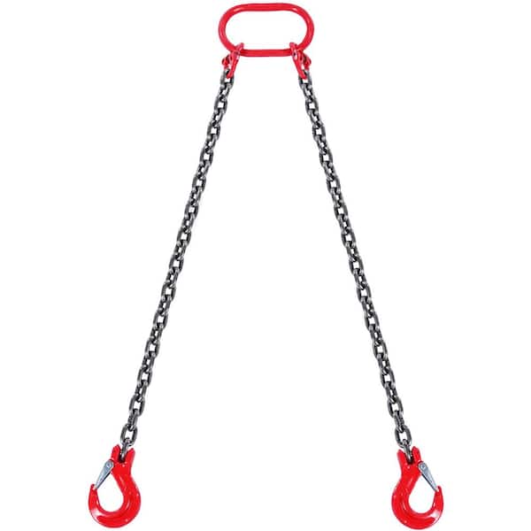 VEVOR Chain Sling,5/16 in.x5 ft. Lifting Chains with Hooks,G80Engine Chain Hoist Lifts,6600 lbs. Capacity Lifting Sling Chains
