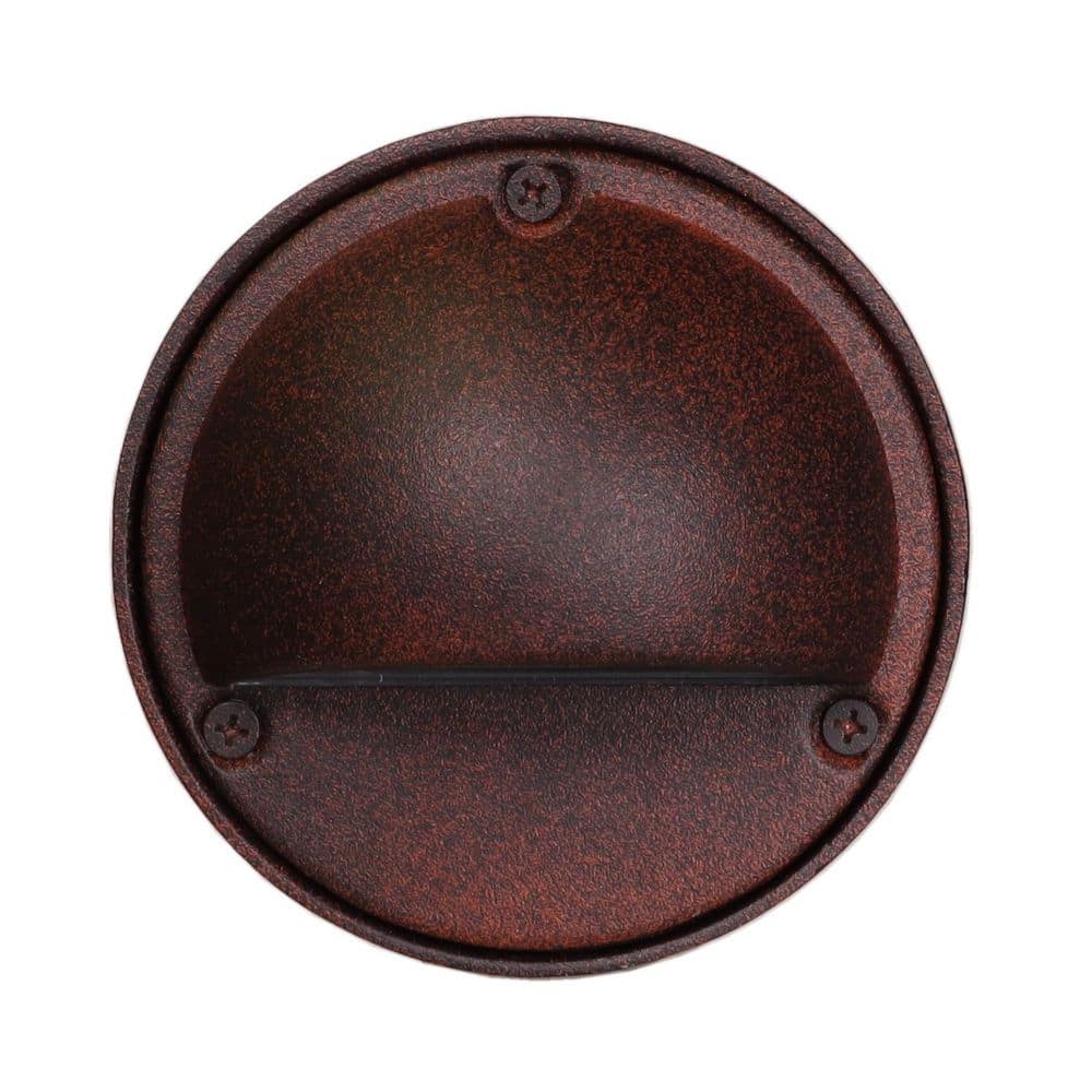 Rust Aluminum Low Voltage Outdoor Pathway Light with Frosted Glass Lens