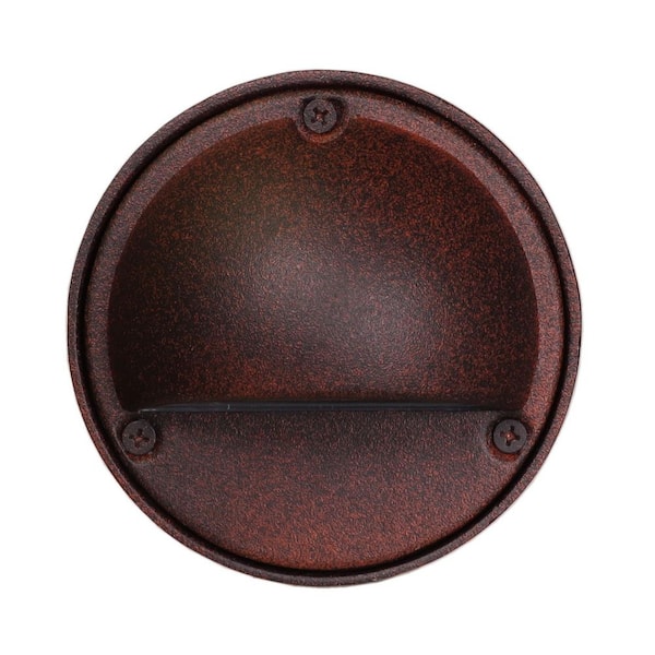 Best Pro Lighting Low Voltage Rust Outdoor Landscape Round Step/Deck Light
