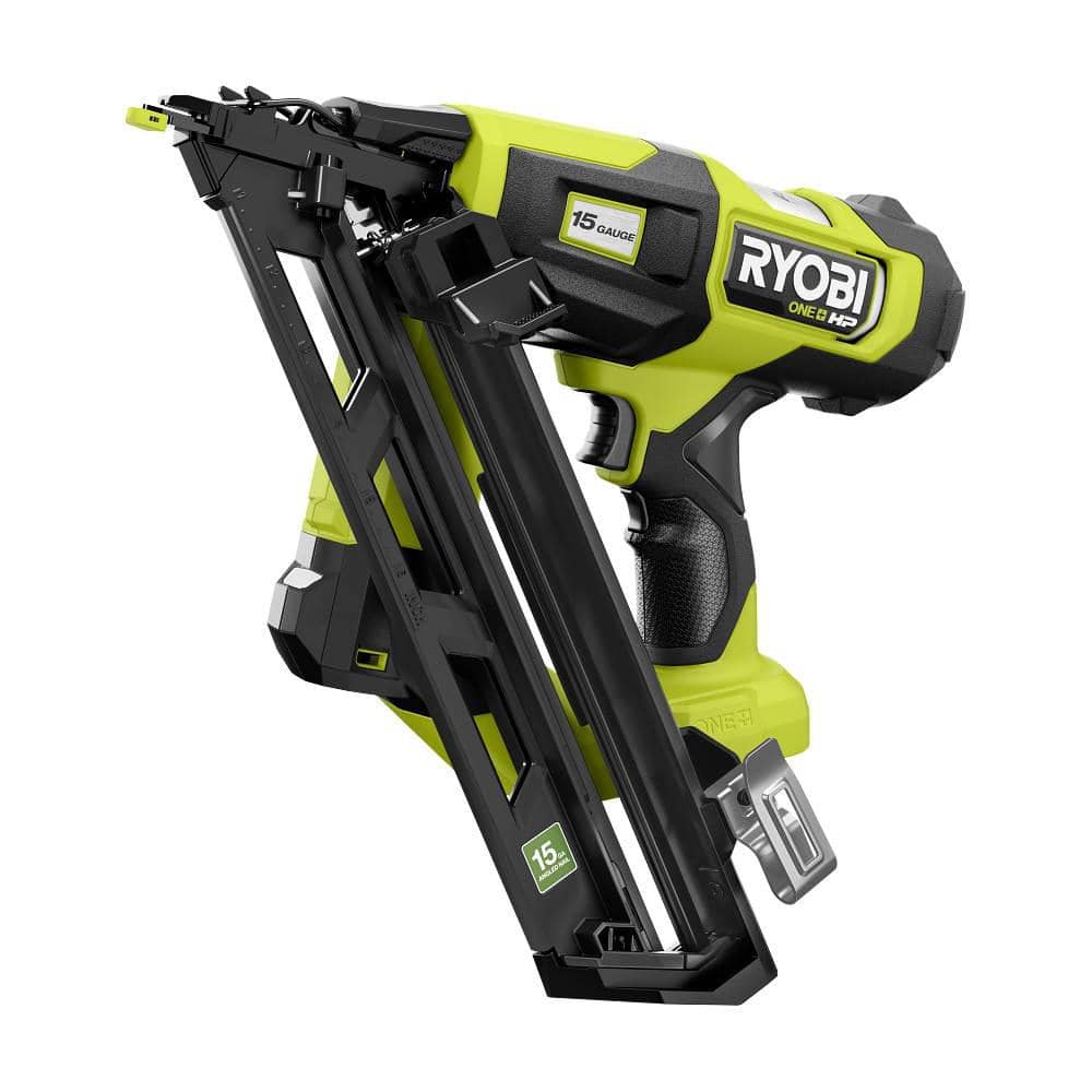 RYOBI ONE+ HP 18V Brushless Cordless 15-Gauge 34° Angled Finish