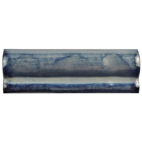 Antic Special Moldura Griggio 2 in. x 6 in. Glossy Ceramic Wall Tile Trim