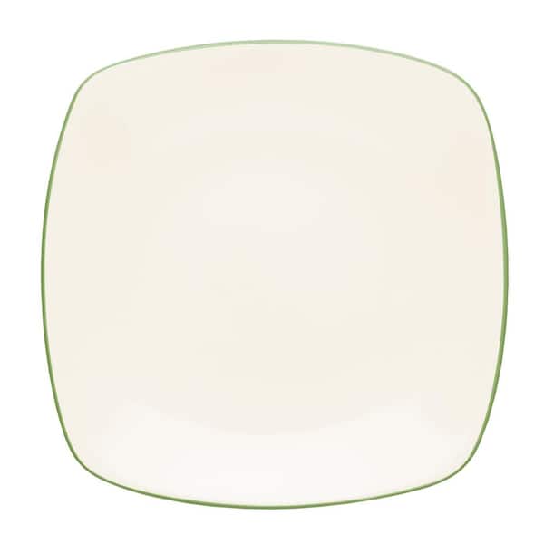 Noritake Colorwave Apple Green Stoneware Square Dinner Plate 10-3/4 in.