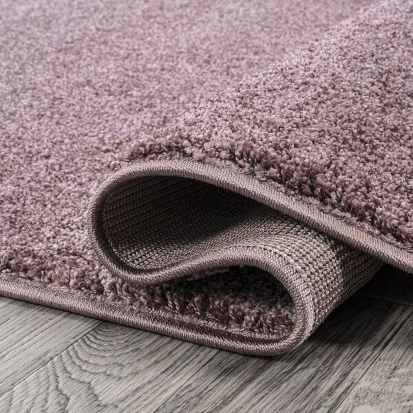 JONATHAN Y Haze Solid Low-Pile Light Purple 4 ft. x 6 ft. Oval Area Rug  SEU100R-4OV - The Home Depot