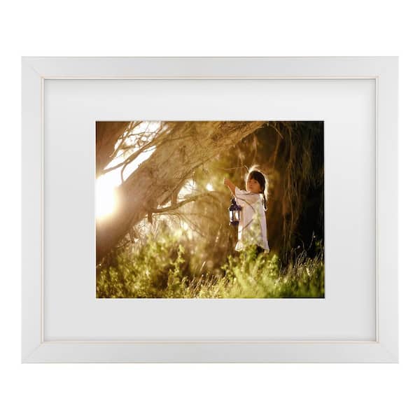 Trademark Fine Art Despird Zhang The Girl With The Blue Lantern Matted Framed Photography Wall Art 18 in. x 22 in.