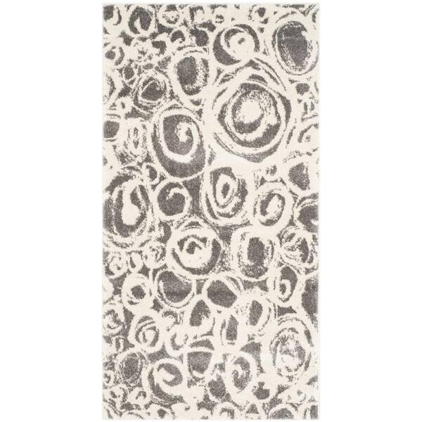 Safavieh Porcello Dark Grey/Ivory 5 ft. x 8 ft. Area Rug