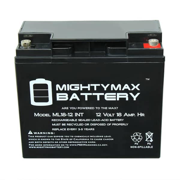 MIGHTY MAX BATTERY 12V 18AH INT Battery Replacement for Troy-Bilt