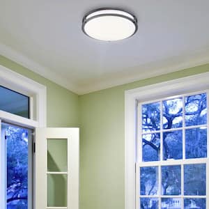 10 in. Bronze Integrated LED Selectable CCT Round Ceiling Light Flush Mount