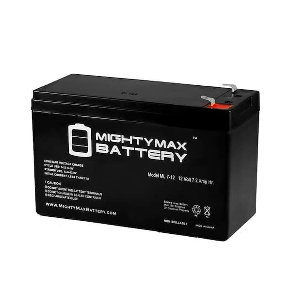 MIGHTY MAX BATTERY 12V 7.2Ah Compatible Battery for UPS APC BE500R