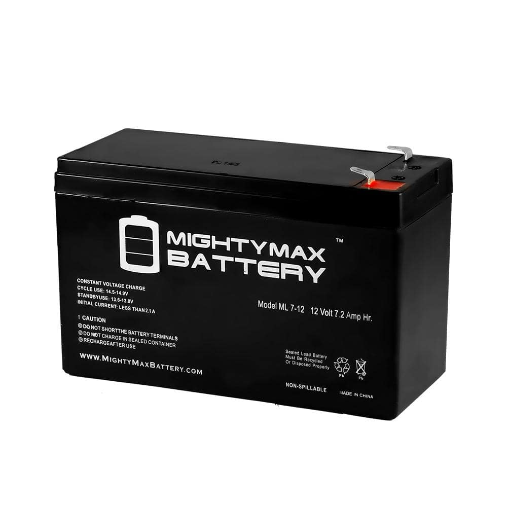 12V 7Ah SLA Replacement Battery for EverCycle EC12-7 -  MIGHTY MAX BATTERY, MAX3964613