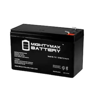 12 Volt 7ah Rechargeable Battery with F1 (.187") Terminals