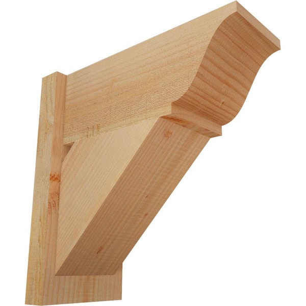 Ekena Millwork 8 in. x 18 in. x 18 in. Traditional Rough Sawn Douglas Fir Outlooker