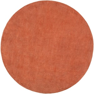 Falmouth Rust 6 ft. x 6 ft. Round Indoor Area Rug