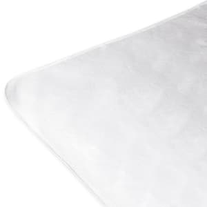 Flannel/Rubber Waterproof Bed Sheeting 36 in. x 72 in. White