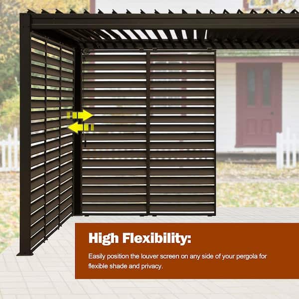 格子スクリーン 1-Pack Outdoor Louvered Pergola Accessories Pergola Screens
