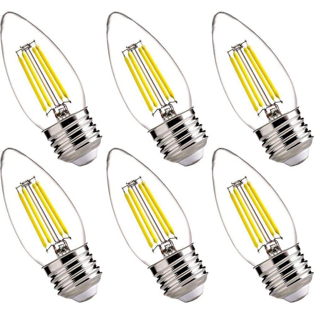 FLSNT 60-Watt Equivalent Dimmable E26 LED Candelabra Bulbs, B11 LED ...