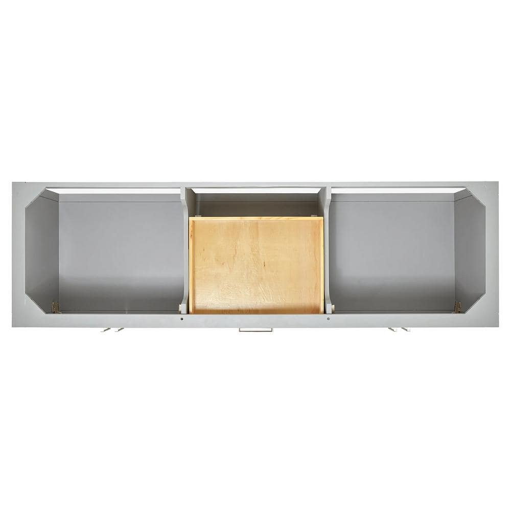 Magnolia 72" Gray Solid Wood Double Freestanding Bathroom Vanity