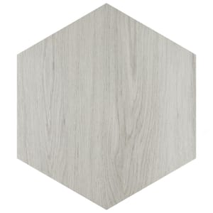 Natura Hex White 14-1/8 in. x 16-1/4 in. Porcelain Floor and Wall Tile (11.07 sq. ft./Case)