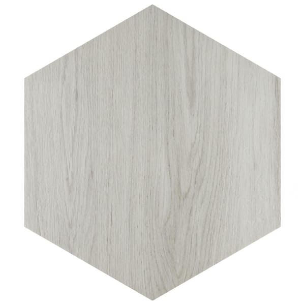 Merola Tile Natura Hex White 14-1/8 in. x 16-1/4 in. Porcelain Floor and Wall Tile (11.07 sq. ft./Case)