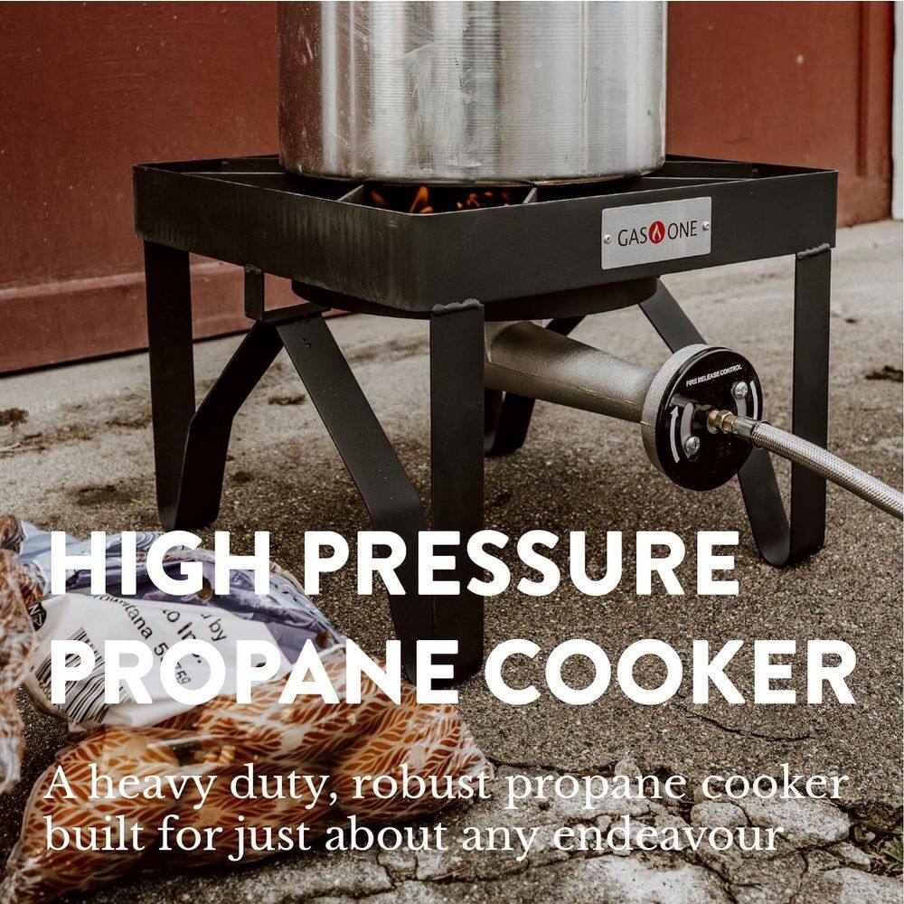 Heavy Duty Black Metal Single Burner Outdoor Stove