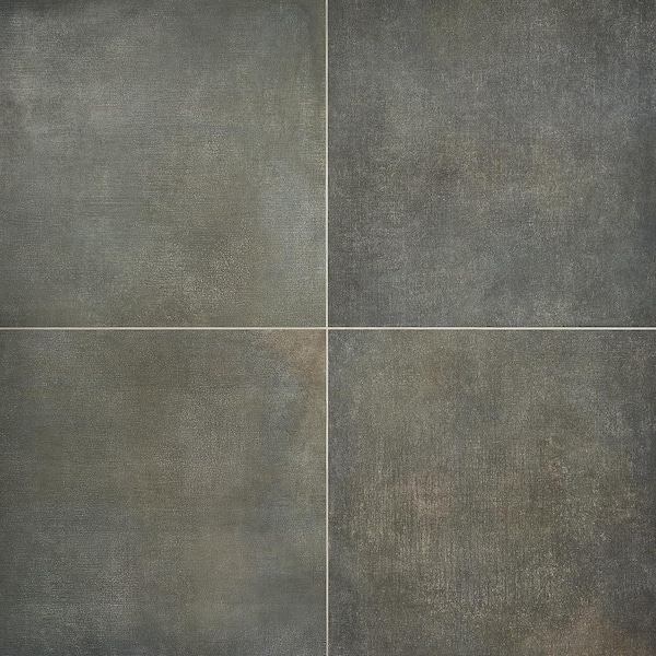 Ivy Hill Tile Thunderstruck Gray 23.50 in. x 23.50 in. Matte Porcelain Floor and Wall Tile (11.62 sq. ft./Case)