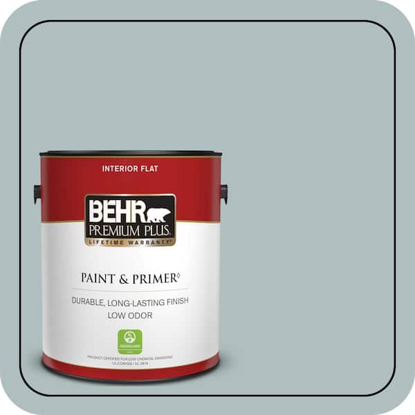 BEHR PREMIUM PLUS 1 gal. #N440-3 Greenwich Village Flat Low Odor Interior Paint & Primer