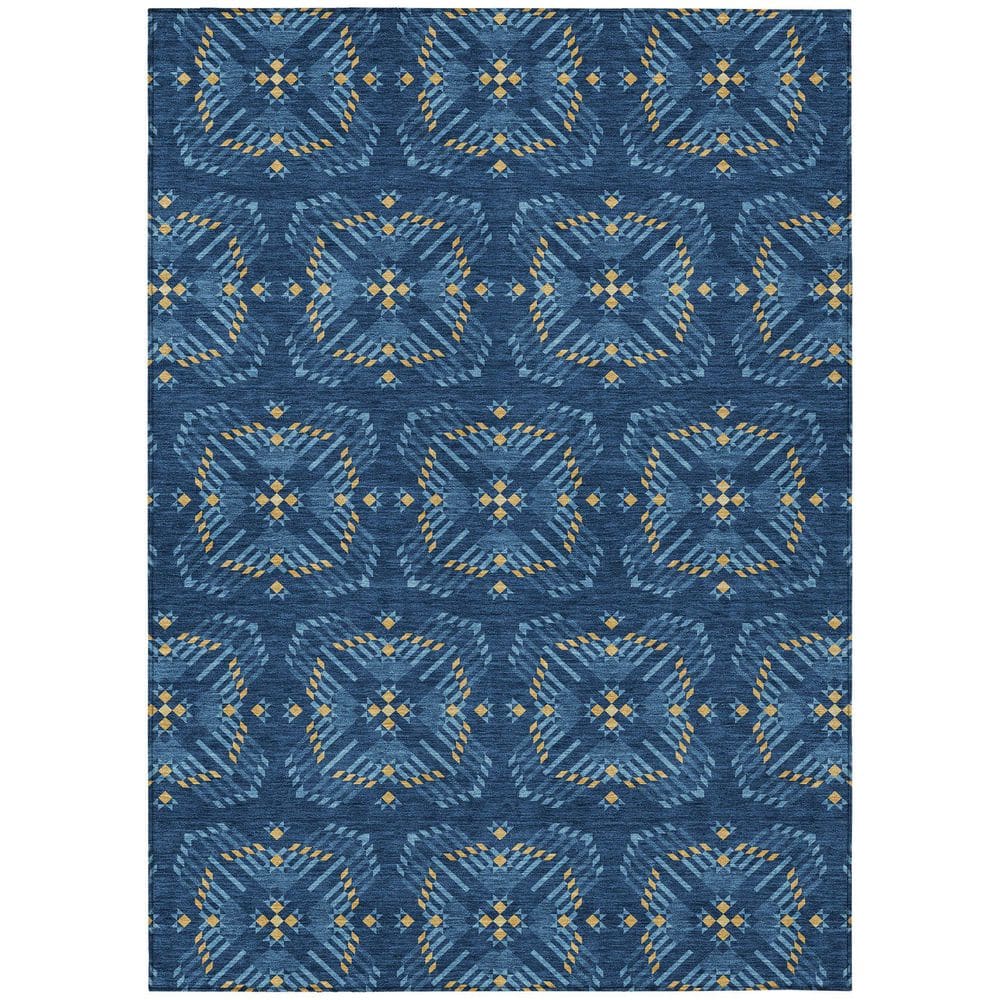 Chantille Machine Washable Indoor/Outdoor Abstract ACN2563 Navy 9 ft. x 12 ft. Area Rug price history on PriceWatchPro