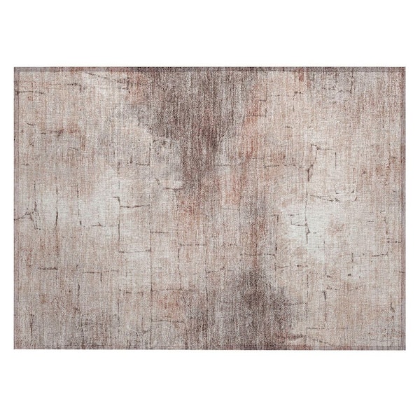Chantille Machine Washable Indoor/Outdoor Abstract ACN2215 Coral 1 ft. 8 in. x 2 ft. 6 in. Accent Rug