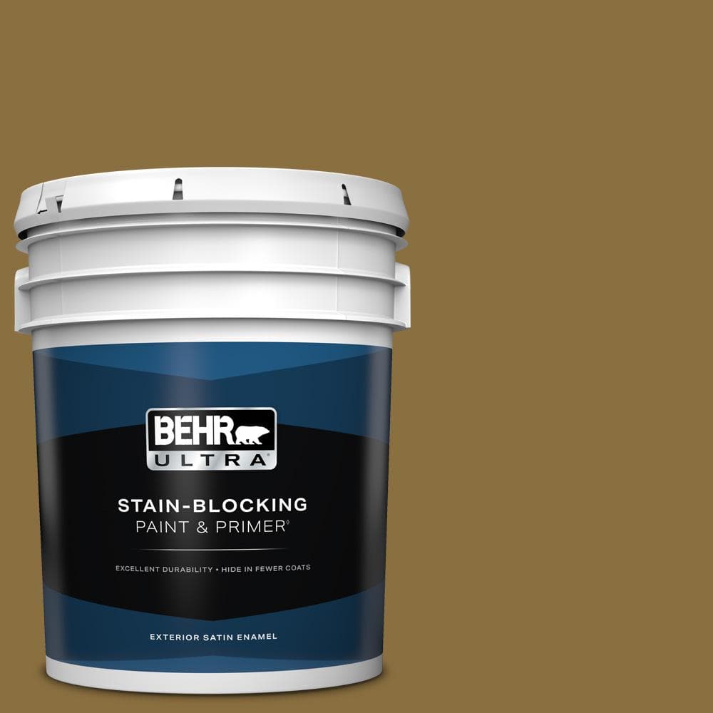 5 Gal. #S310-7A Vintage Brass Satin Enamel Exterior Paint and Primer product image for price tracking