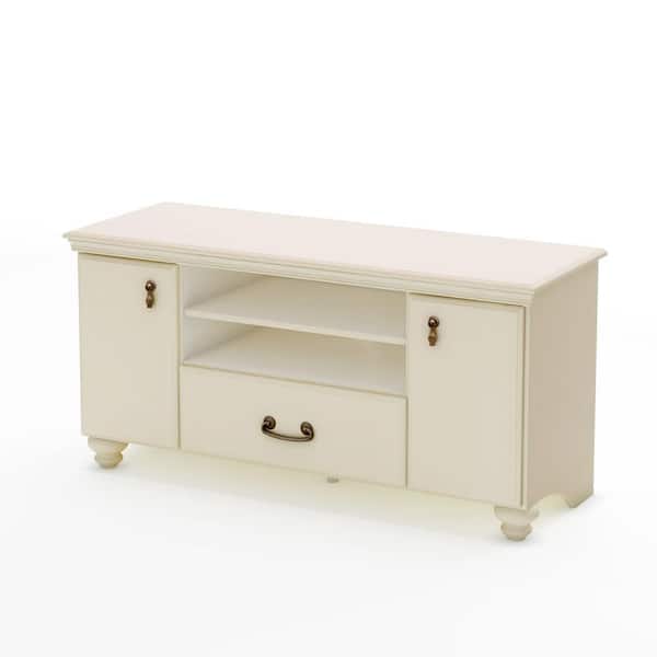 South Shore Cambridge TV Stand in Ivory-DISCONTINUED