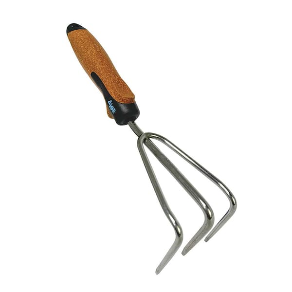 Stainless Steel 6.25 in. Hand Garden Hand Cultivator with Ergonomic Handle