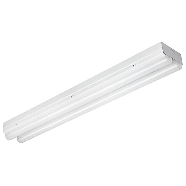 Sunlite 2 ft. 120-Watt Equivalent Integrated LED Warm White (3000K) White Linear Dual Strip Flush Mount Light Fixture