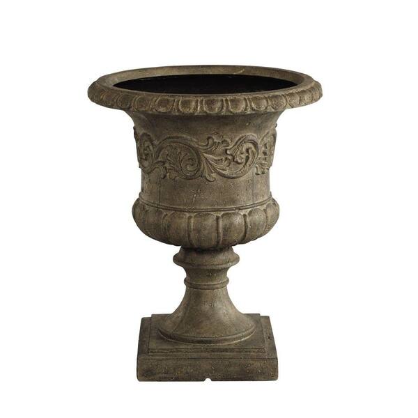 Home Decorators Collection 20 in. H Stone Grecian Weathered Green Urn Planter