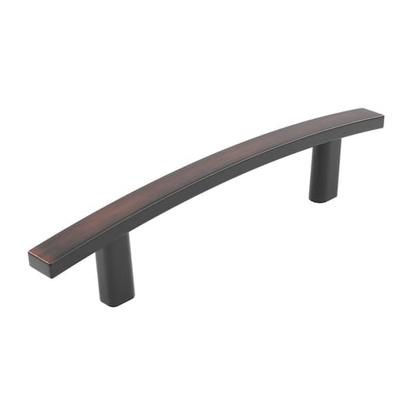 Richelieu Hardware Padova Collection 3 3/4 in. (96 mm) Brushed Oil-Rubbed Bronze Transitional Rectangular Cabinet Bar Pull