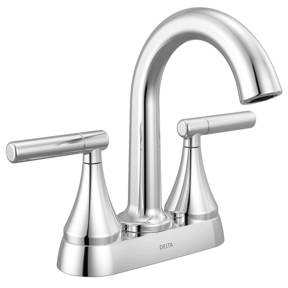 Foundations Design Series Modern 4 in. Centerset Double Handle Bathroom Sink Faucet in Chrome price history on PriceWatchPro