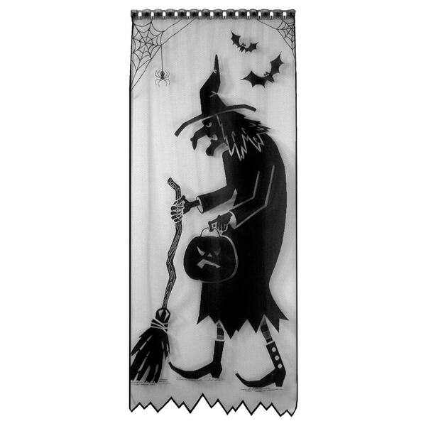 Heritage Lace Black Rod Pocket Room Darkening Curtain - 38 in. W x 84 in. L
